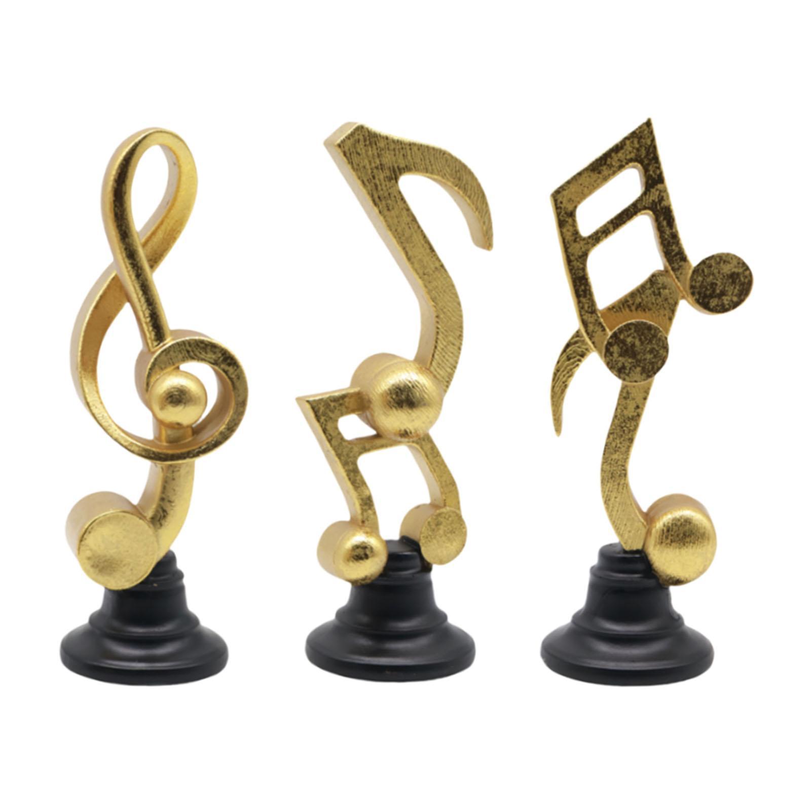 

Music Note Sculpture Musical Sculpture Statue Musical Figurine Musiccal Note Statue for Office Fireplace Bedroom Desk Cabinet M