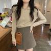 2024 Chic Polo Collar Knit Cardigan Sweater with Buttons for Spring & Autumn