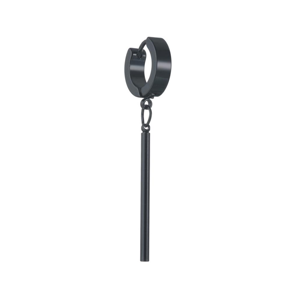 WKOUD Punk Black Multiple Styles Stainless/Titanium Steel Stud Cross Earrings Men Women Gothic Street Pop Hip Hop Ear Jewelry