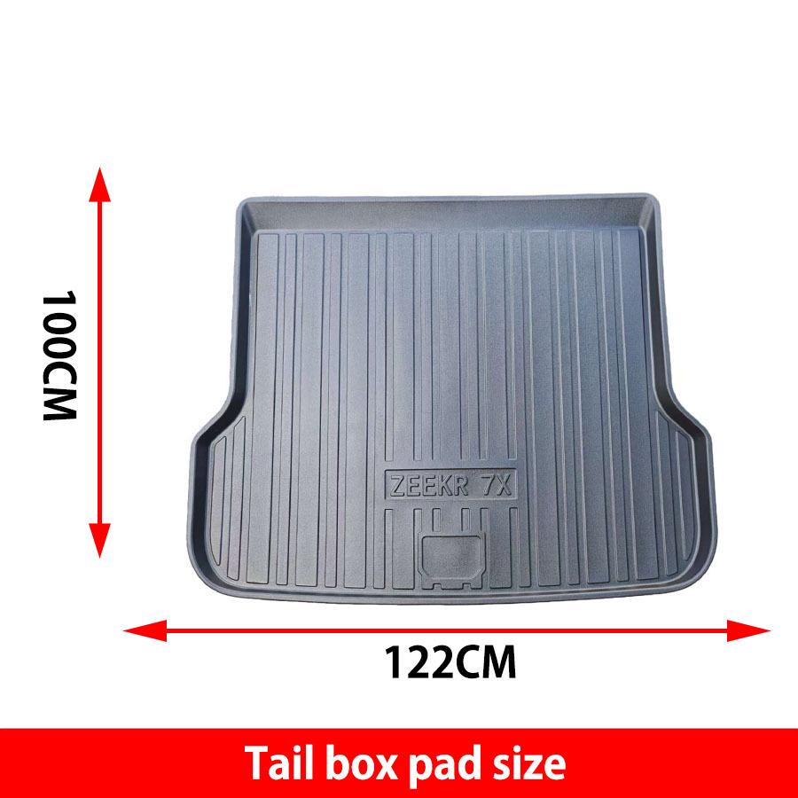 Eco-friendly TPE Waterproof Trunk Mat, Wear-resistant & Durable, for Zeekr 7X (2024-2025).