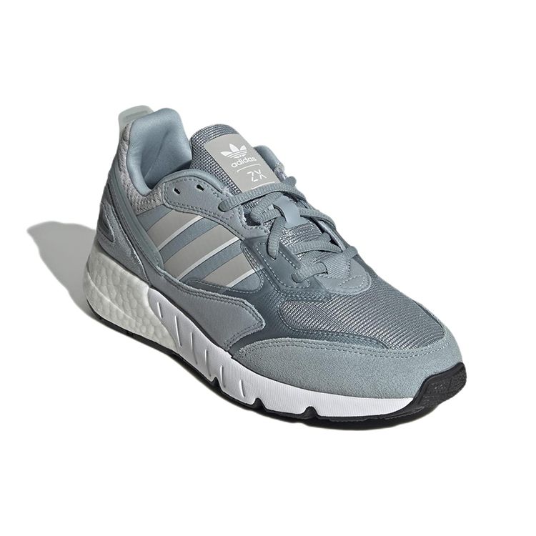 Adidas Originals ZX 1K Boost 2.0 Comfortable Sports Round Toe Lace-Up Durable Low-Top Lifestyle Casual Shoes Women sneaker Light-Blue GV8028