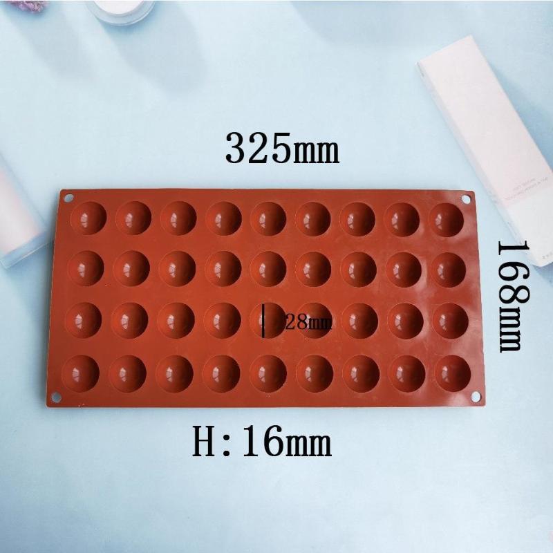Semi Sphere Silicone Chocolate Mold Flexible BPA Free Half Ball Dome Mould for DIY Pudding Candy Home Baking Projects