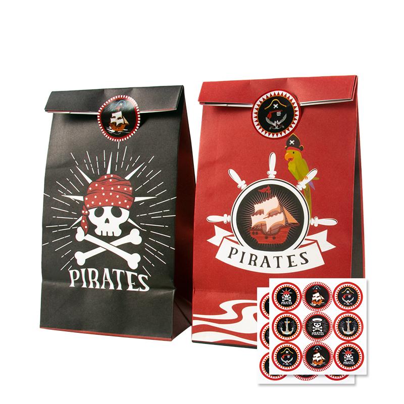 Pirates Captain Theme Party Decoartion Disposable Tableware Compass Gold Coin Pirate Eye Patch Telescope Halloween Kids Gift Toy