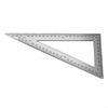   Stainless Steel Carpenter Square Double Side Scale Triangular Ruler for Precise Layouts in Woodworking