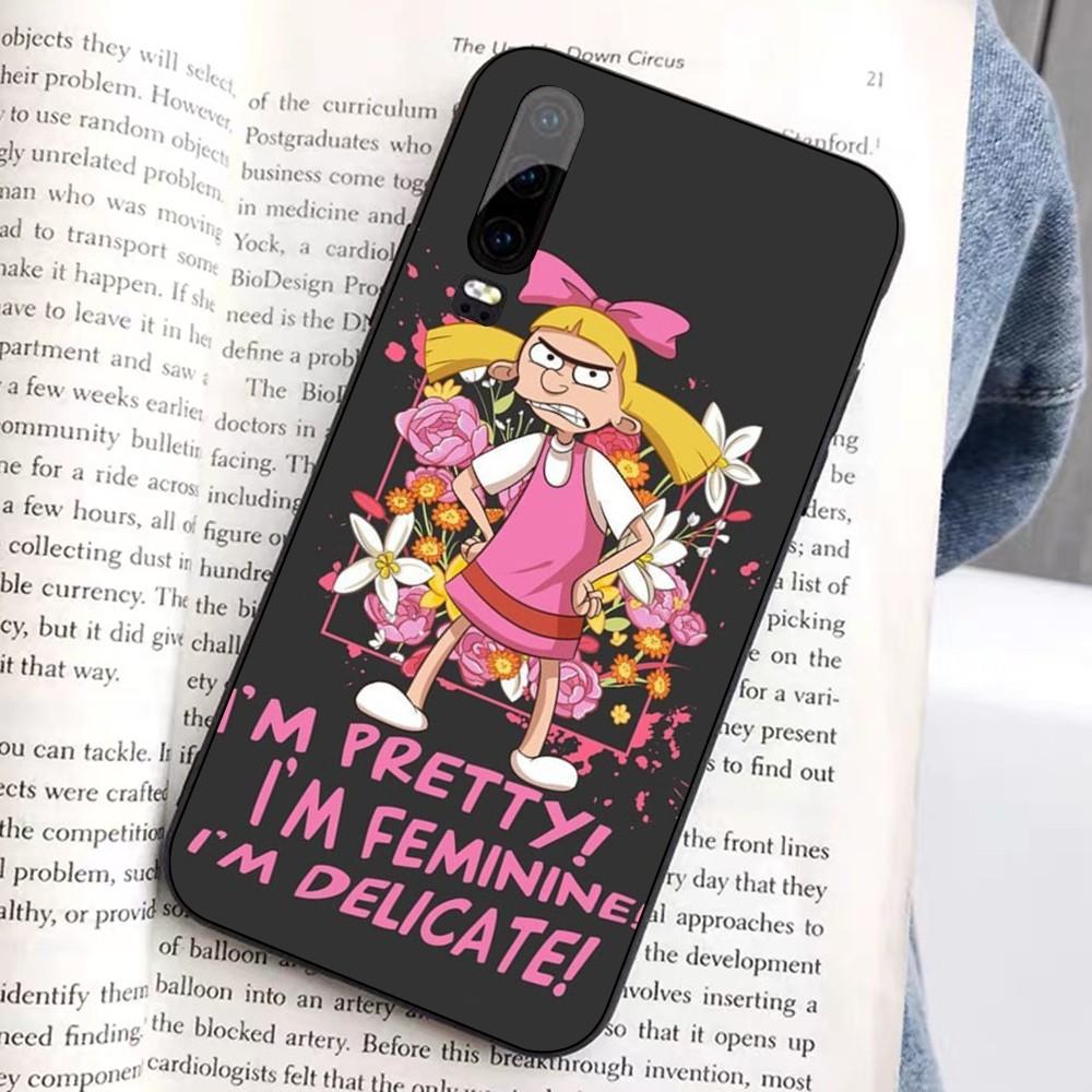 Hey Arnold Helga Bonito Phone Case For Huawei Honor 10 Lite 9 20 7A 9X 30 50 60 70 Pro Plus Soft Silicone Cover
