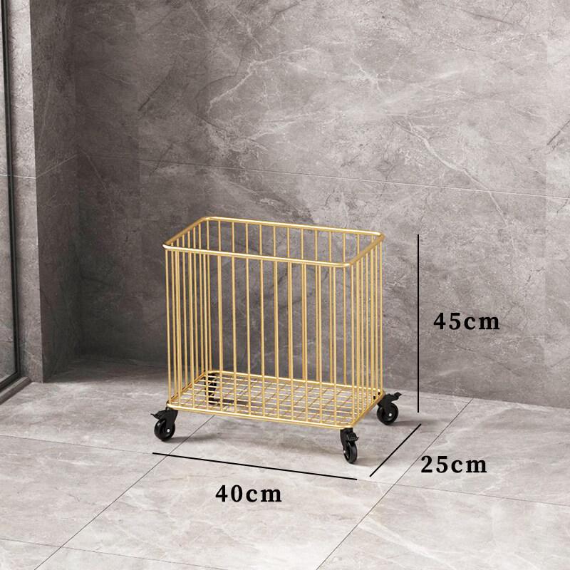 

TLXT Gold Frame Movable Bathtub Storage Shelf