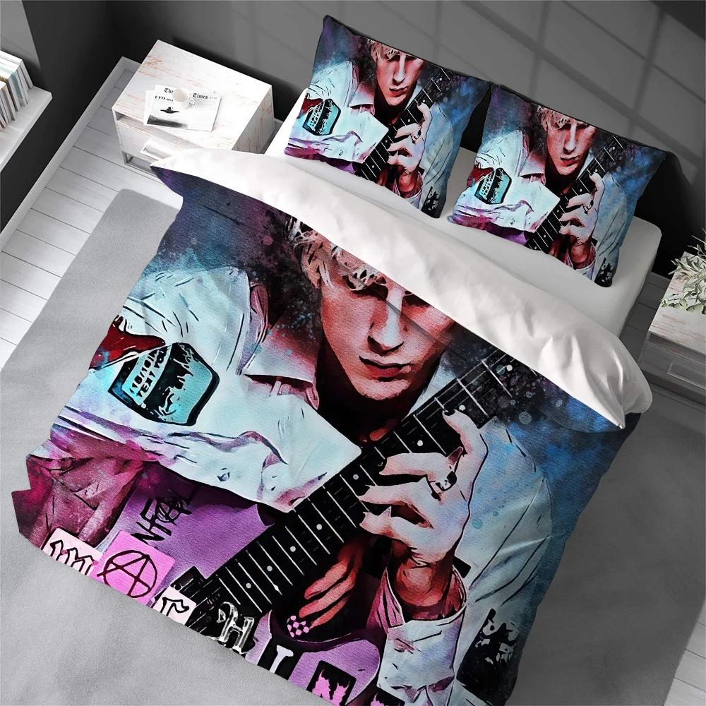 Exquisite Singer M-Machine Gun K-Kelly Bedding Set Duvet Cover Pillowcase Single/Double/Queen Large Size Adult Boys girl Gift
