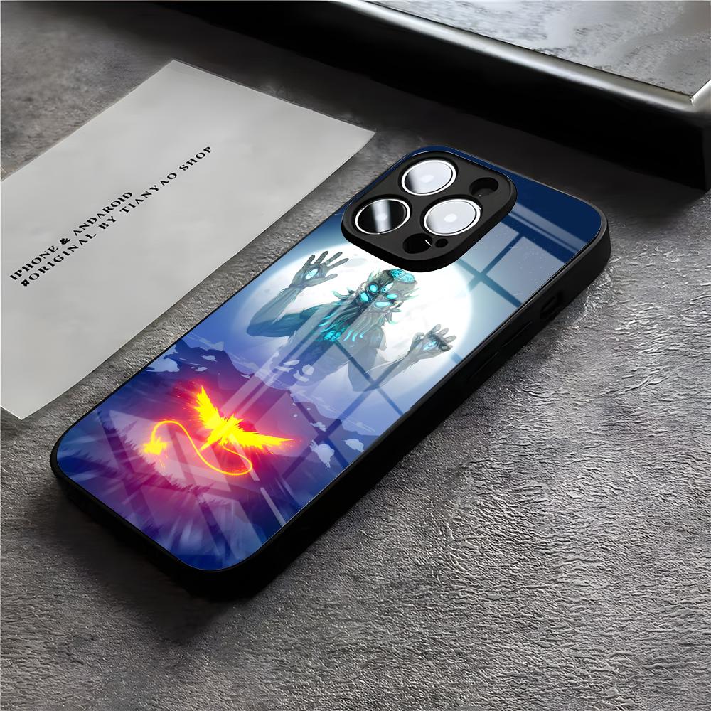 Game T-Terraria Phone Case For IPhone 17 Air 16 E Pro Max 15 14 13 Mini 12 Pro 11 Max Plus Black Glass Cover