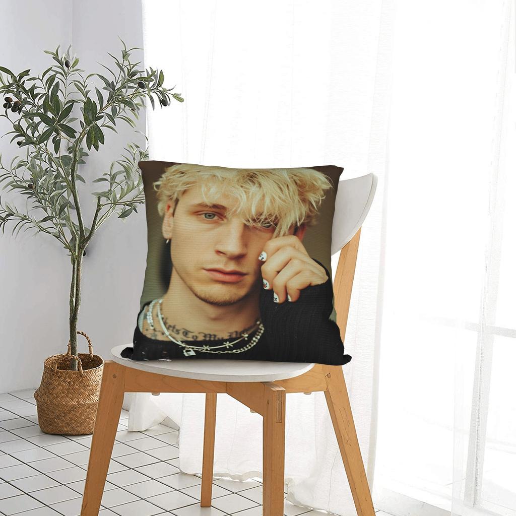 Machine Gun Kellys MGK Pillow Case  Comfy Pillow Cover For Sofa Bedroom Home Decor Novelty Pillowcases