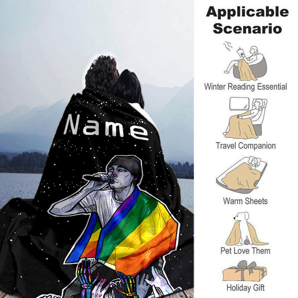 Customiz Name Personality Twenty One Pilots Blanket Soft &Warm Sofa Office Bed Travel Lunch Break Blanket, Gift Suitable All Seasons