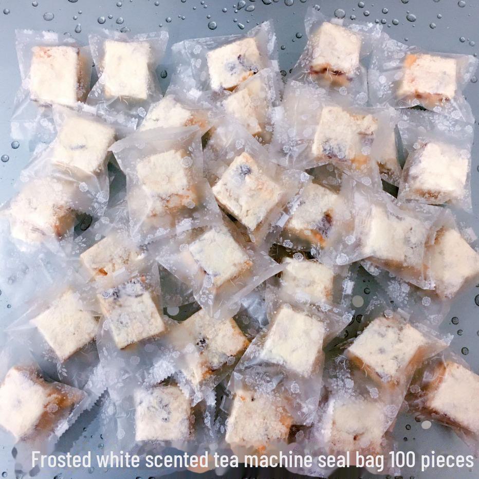 Translucent Frosted Flower Tea Packaging Bags - Sealing Plastic Bags in Multiple Sizes