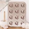 4/6/9/12 Even Bear Mold Baking Mold Pan Non-Stick Diy Cute Candy Cake Mold Tool Decoration Biscuit Candy Mold Baking Accessories