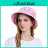 Sombrero de Pescador de Algodón Tie Dye de Verano con Ala Ancha Protección Solar Para Actividades al Aire Libre