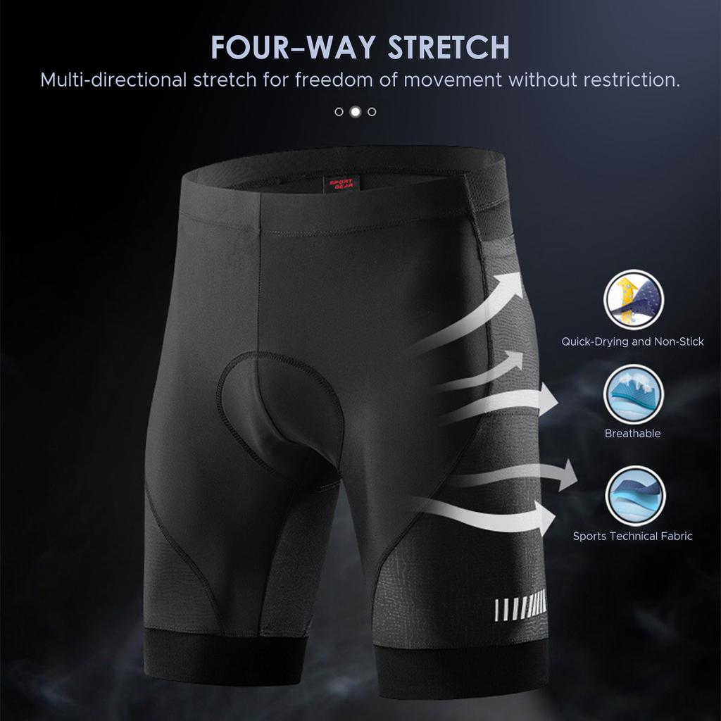Men's Bike Shorts with Padding  Breathable and Evaporates Sweat Silicone Cushion Mountain Bike Shorts Cycling Shorts for Men