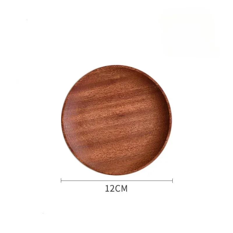 Japanese Rectangular Dinner Plate Walnut Wooden Tray Ins Wind Small Wooden Plate