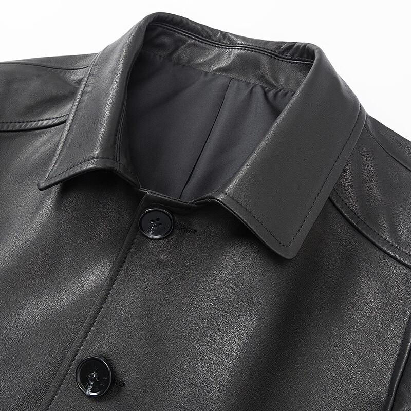 FAPAI Men's Classic Business Genuine Leather Jacket
