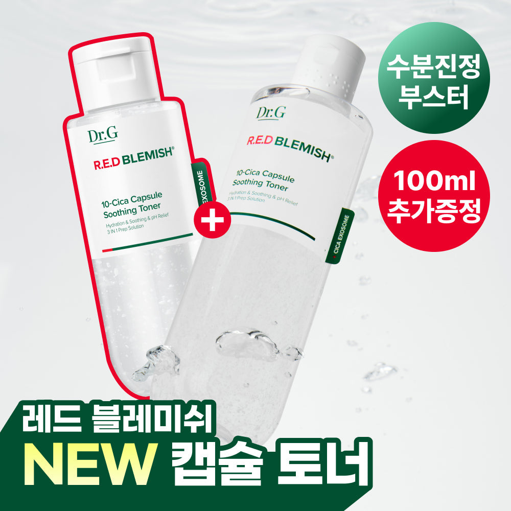 Dr.G Red Blemish 10-Cica Capsule Soothing Toner 300ml (+100ml)
