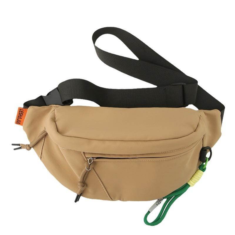 Summer Personalized Breast Bag Men'S Japanese Outdoor Simple Casual Messenger Bag Fashionable Foreign Style Zipper Women'S Fanny Pack