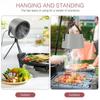 1200Pa Household Small Desktop Exhaust Fan Kitchen BBQ Hot Pot Smoke Exhaust Device Strong Suction Portable Range Hood