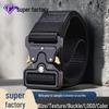 Men's Tactical Canvas Belt with Cobra Buckle - Durable Nylon for Outdoor and Workwear