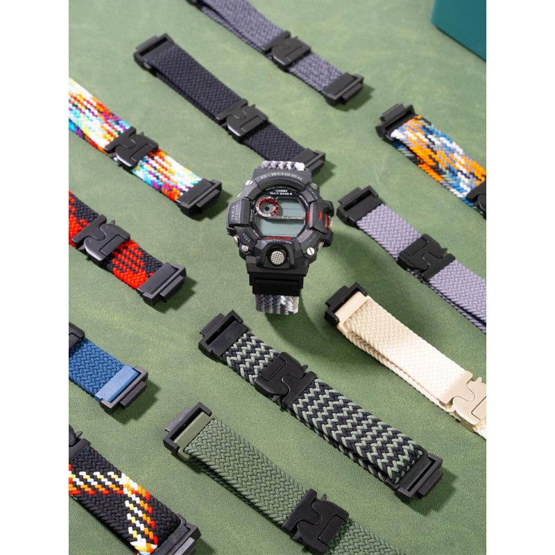 For Casio G-SHOCK GA100 110 120 GA2100 DW5600 GM110 GW5600 watchband 16mm nyoln woven watch strap magnetic buckle wristband