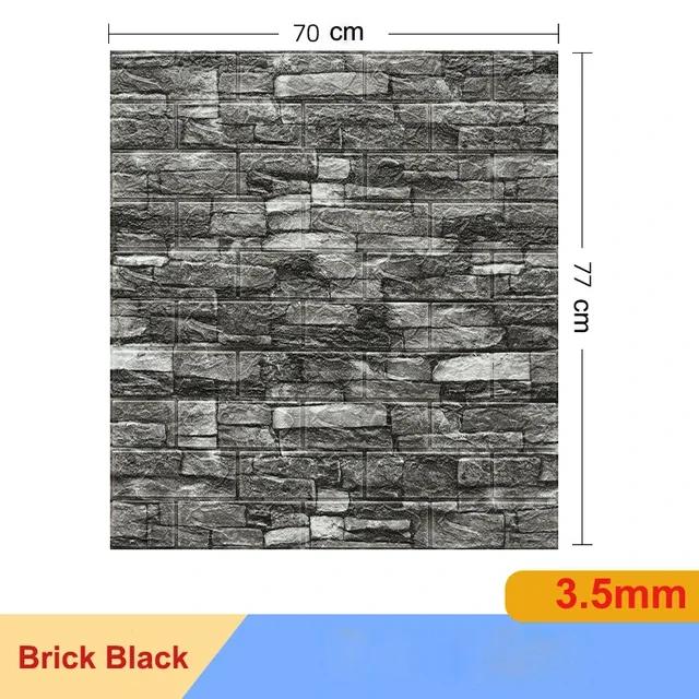 1/5/10 Pcs 3D Wall Stickers Self Adhesive Foam Panels Home Wall Decor Living Room House Brick Sticker Wallpaper Decoration