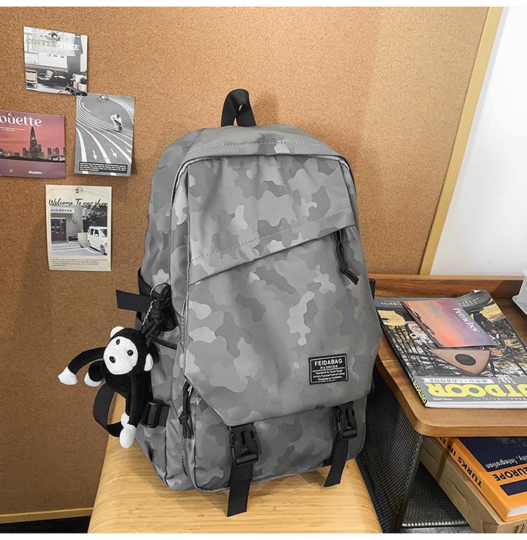 Schoolbag high school schoolbag male ins campus style college student couple trend leisure travel large capacity simple backpack