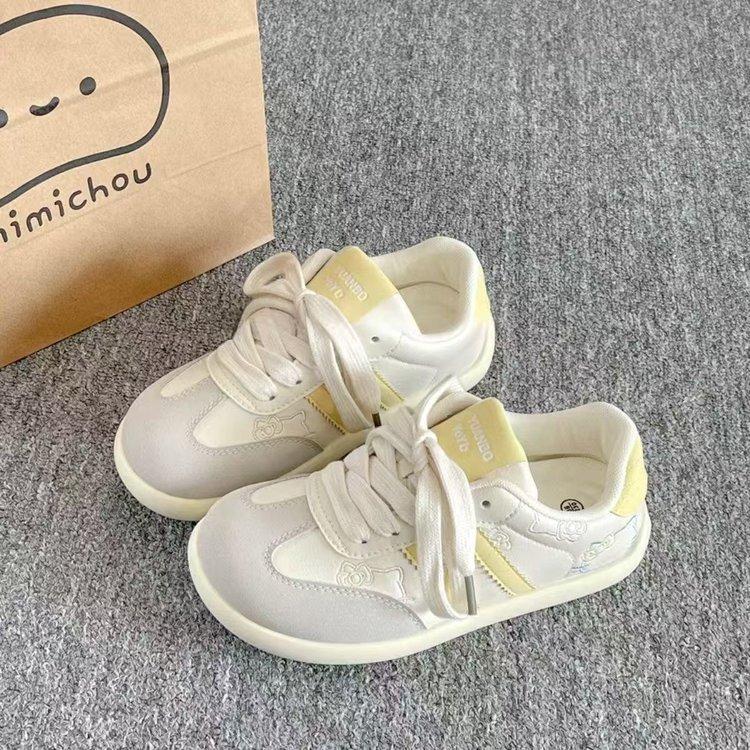 Korean dopamine shoes board shoes new spring platform niche moral training size 35 бежевый