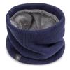 Unisex Fleece-Lined Winter Neck Gaiter: Thickened, Knitted, Versatile Pullover Scarf and Face Mask for Outdoor Cycling