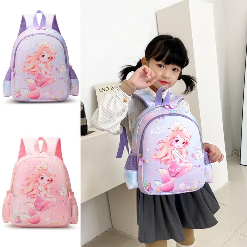 Stylish And Spacious Kids Cartoon Backpack For School With Durable Nylon Material