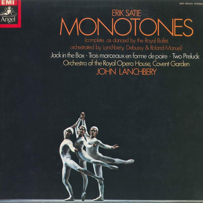 LP Record SATIE JOHN LANCHBERY ORCHESTRA OF Monotones Jack In The Box Trois EAC80530 ANGEL 1979 Japan Classical Used