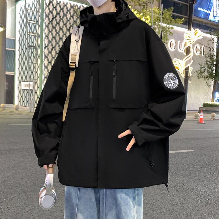 Mr. Cotton Data Style Outdoor Windbreaker Three-Proof Mountaineering Jacket 4XL