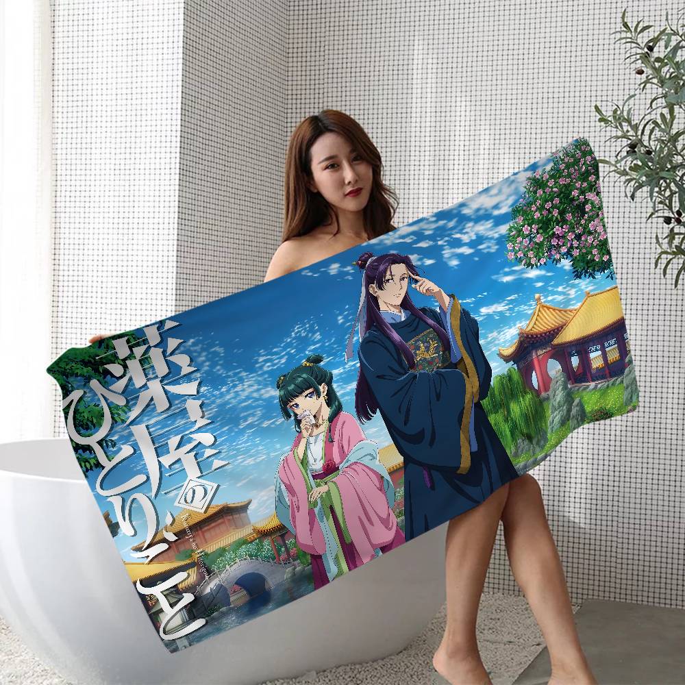 Popular Anime The Apothecary Diaries Beach Towel Bath Towels For Girl Microfiber Quick Dry Sand Free Beach Spa Gym Pool