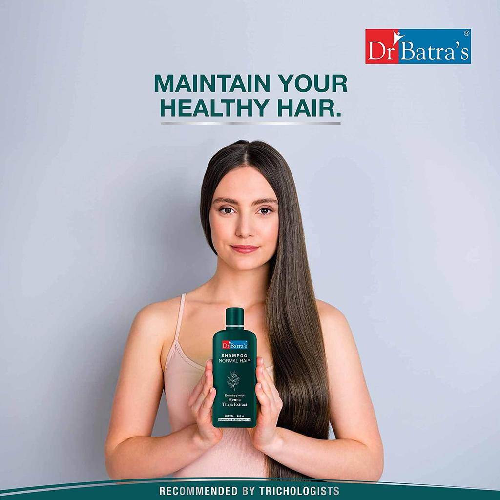 Dr Batra's Nourishing Shampoo For Dry Hair With Gentle Cleansing Formula, Daily Use Care For Adults, Paraben Sulfate Free, 200 Ml