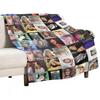Olivia Newton-John - Album Collage - Designed by PopRetroDisco Throw Blanket Loose Stuffeds Halloween Hairy Blankets