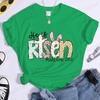 He Is Risen T-shirts,Matthew 28:6 Women T-shirts,retro Easter Tshirts,Easter Christian Bible Verse T-shirts,y2k Women Clothes
