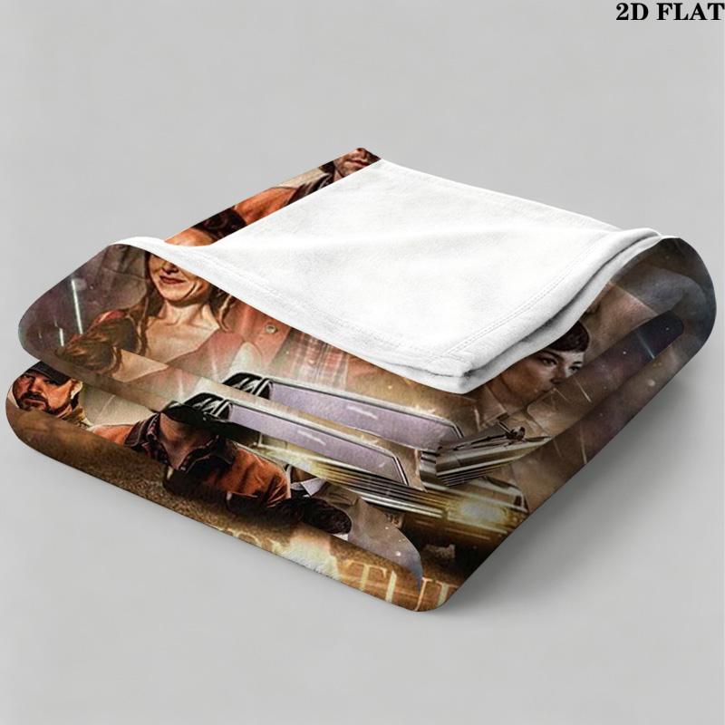 Supernatural Print Flannel Blanket High Quality Warm Comfortable Cover for All Seasons Perfect for Gifts Home Decor