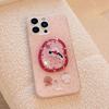 Three dimensional Rotating Clock Suitable for Apple 16 Mobile Phone Case 17promax Fantasy Small Animal Iphone15 Soft Case 13