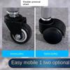 Aluminum Pulley Stool Low Round Stool with Wheels Creative Home Back Chair Lazy Housework Bench Portable Household