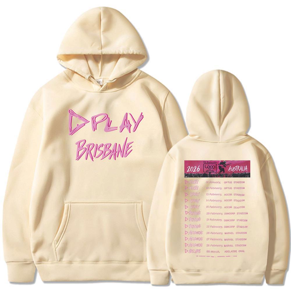 Ed Sheeran Loop Tour Australia 2026 Tour Play Merch Hoodies Men Women Clothing Fashion Hip Hop Oversized Long Sleeve Sweatshirts
