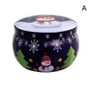Mini Christmas Tinplate Round Candy Tin Can Candy Tin For Gift Giving Christmas Scented Tin Jars Round Candle Container