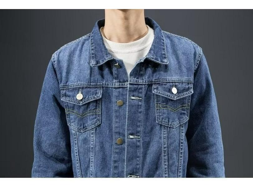 Men's Korean Style Slim Fit Denim Jacket for Spring, Autumn, and Winter