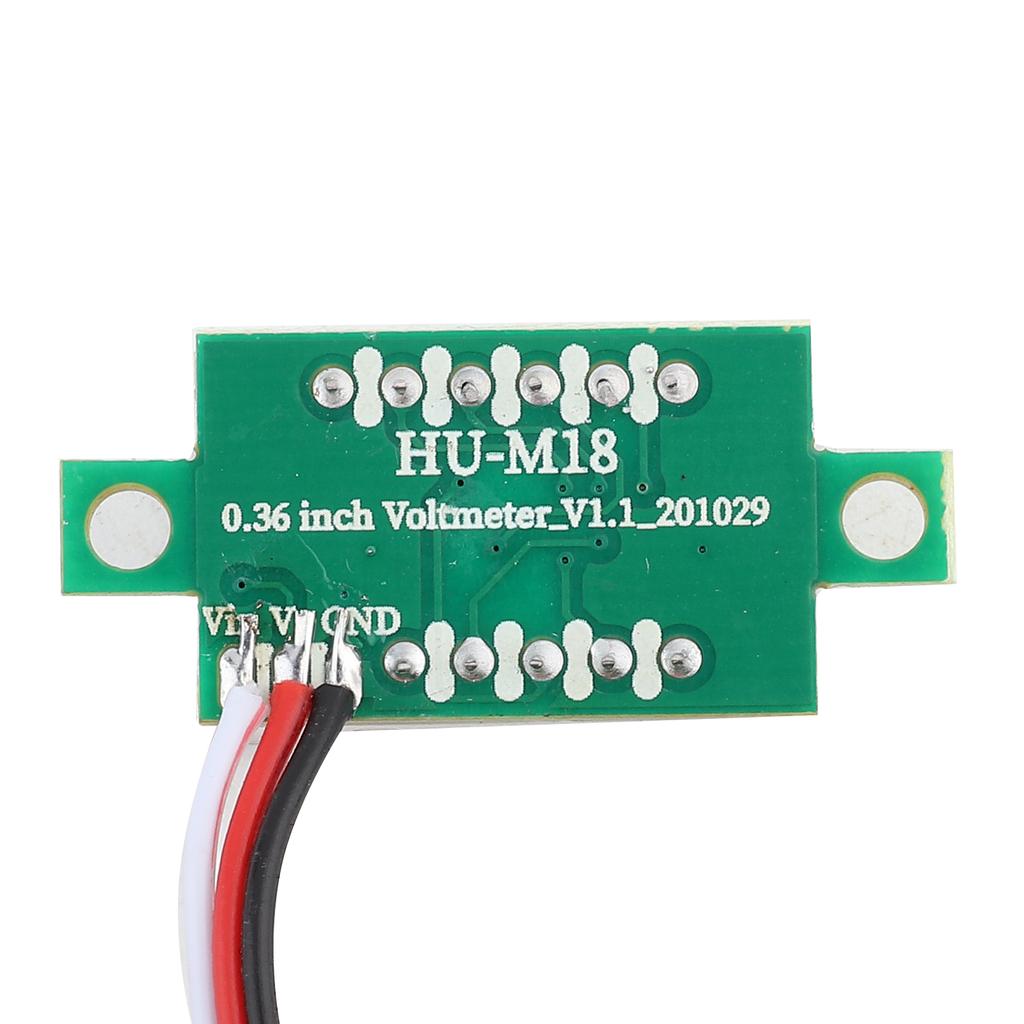 5 pezzi 3 Colori 0,36 Pollici Display Digitale Voltmetro CC Tre Fili LED Voltmetro Monitor di Tensione