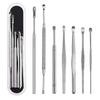 7PCS Stainless Steel Ear Wax Remover Earpick Ear Cleaner Set with Storage Box