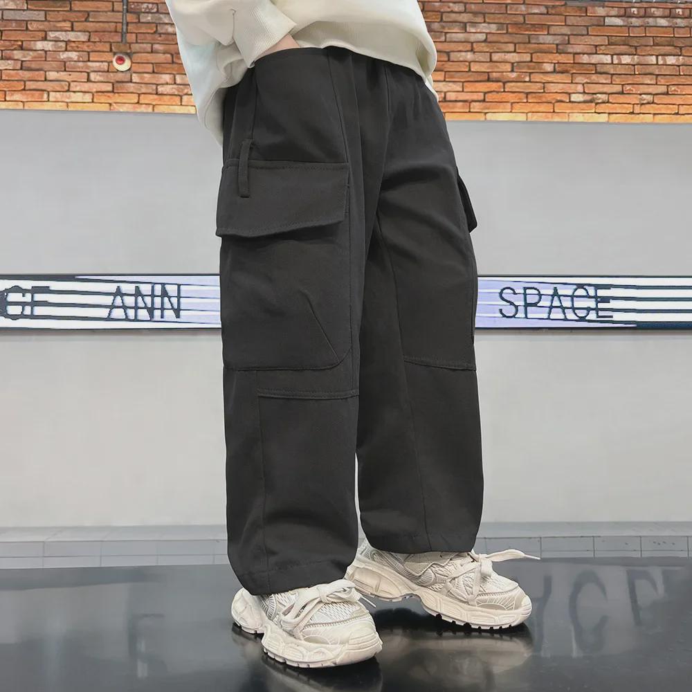 

Повседневный универсальный комбинезон для мальчиков - свободные брюки спортивного стиля весна/осень 160 cm