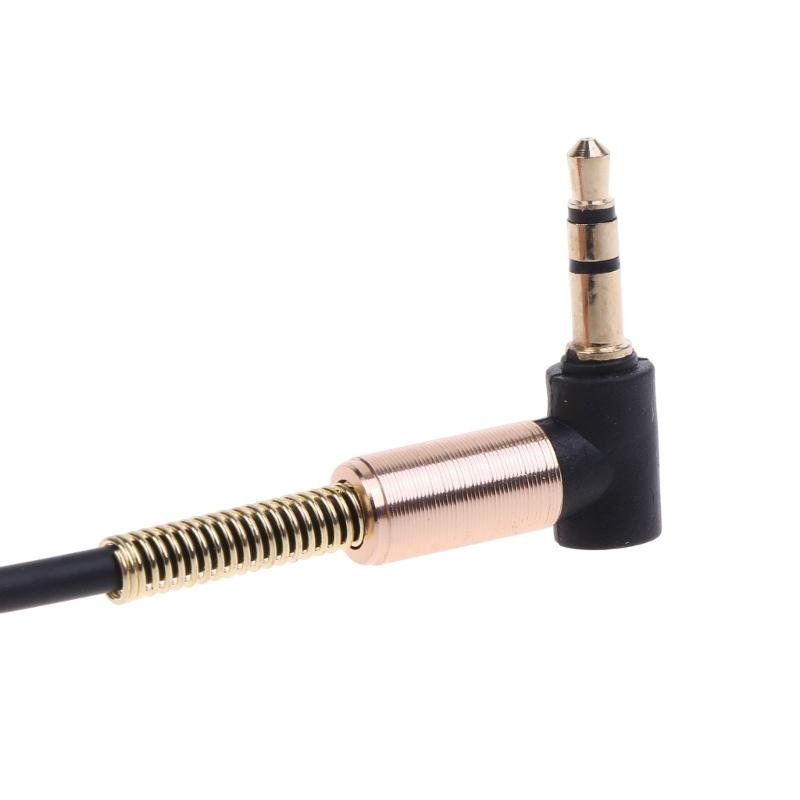 25cm 3.5mm Male to Male Audio Cord 90 Degree Extension Line AUX Cable Wire for 3.5mm Headphones Tablets Speaker