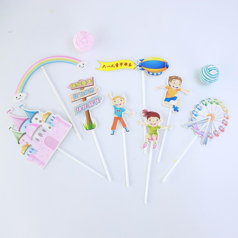 June 1st Children s Day Cake Topper - Kindergarten Celebration Decoration