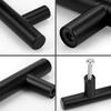 2 Inch Cabinet Pulls Matte Black Stainless Steel Kitchen Drawer Pulls Cupboard Handle T Round bar Cabinet Handles