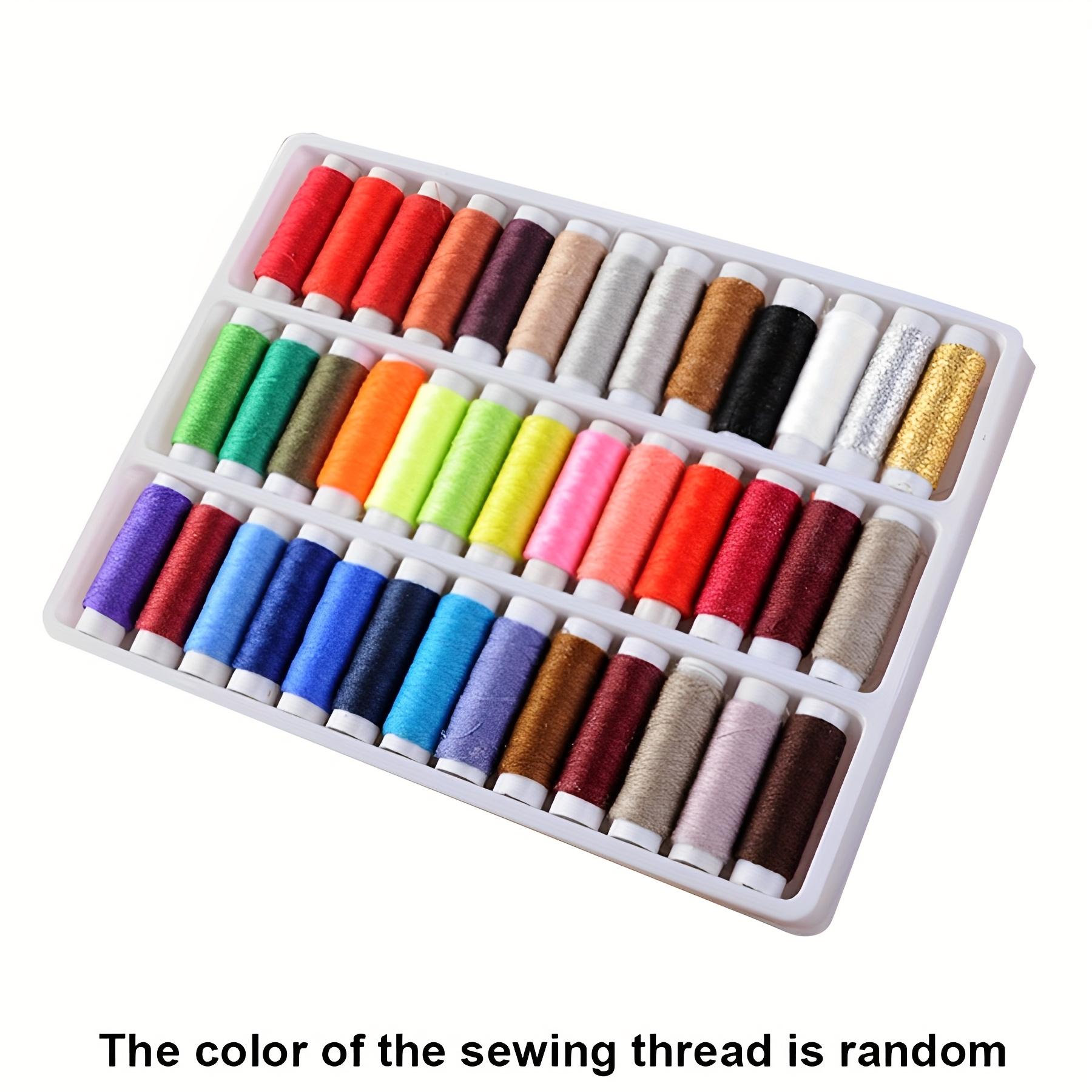 39pcs/box Sewing Thread Kit Colorful Polyester Roll Threads DIY Embroidery Craft Materials Suit for Machine Hand Sewing JXB