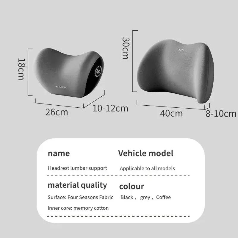 Auto Memory Foam Nackenkissen Schutz Lendenwirbelsäule Rückenlehne Kissen Lendenkissen Auto Kopfstützenkissen